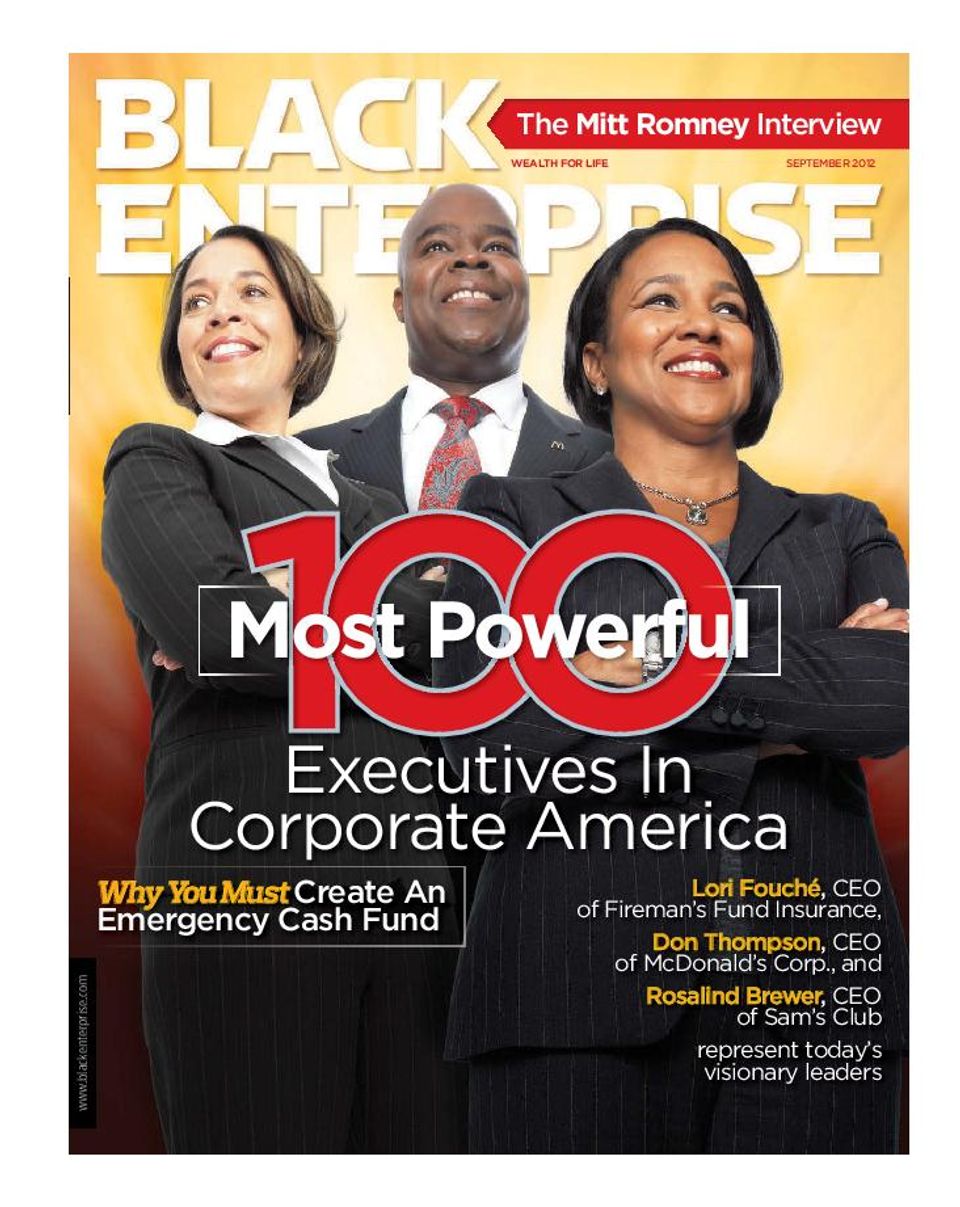 Black EnterpriseSeptember 2012 Magazine Get your Digital Subscription